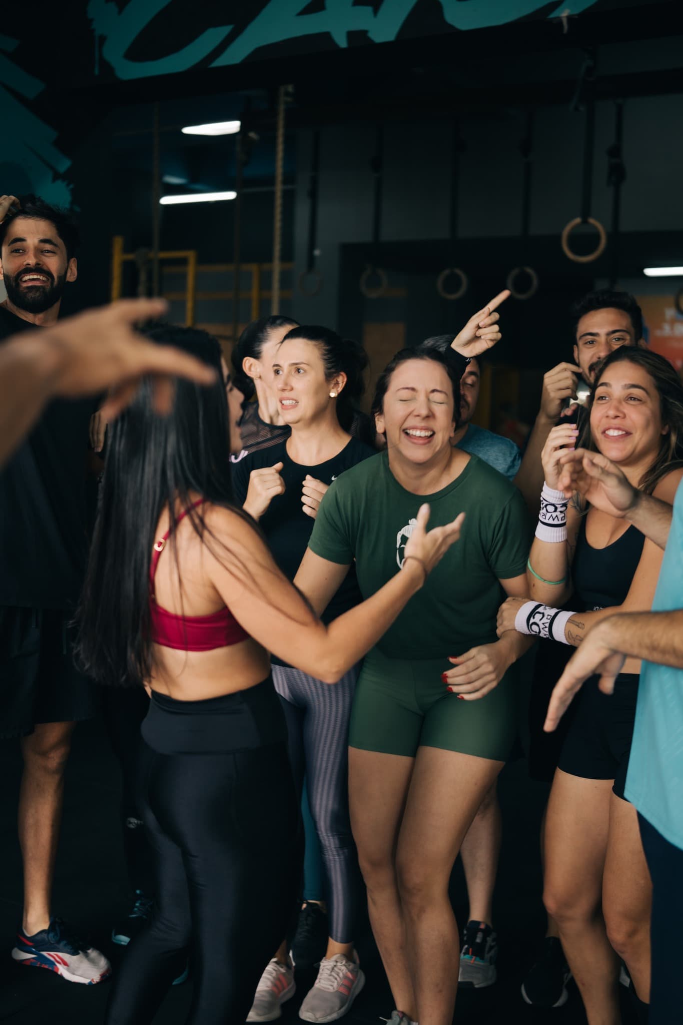 Alunas da Caiçara Fit em momento de convivência depois do treino